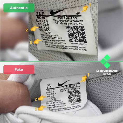 fake check nike|how to check if nikes are legit.